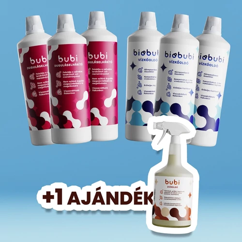 3 duguláselhárító 3 vízkőoldó +1 ajándék zsíroldó
