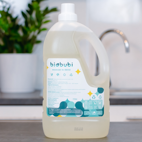 Biobubi mosószer és öblítő 3l