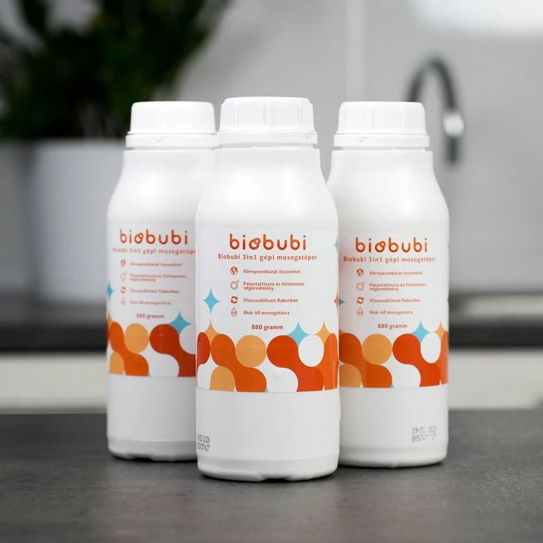 3x Biobubi Gépi mosogatópor 3in1 880gr